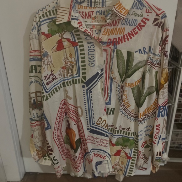 Farm Rio X Sezane Paris AMA Rio Shirt - Picture 7 of 7